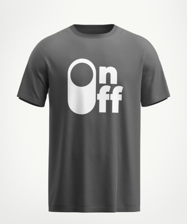Rungzaar On/Off Minimal Tee – Grey