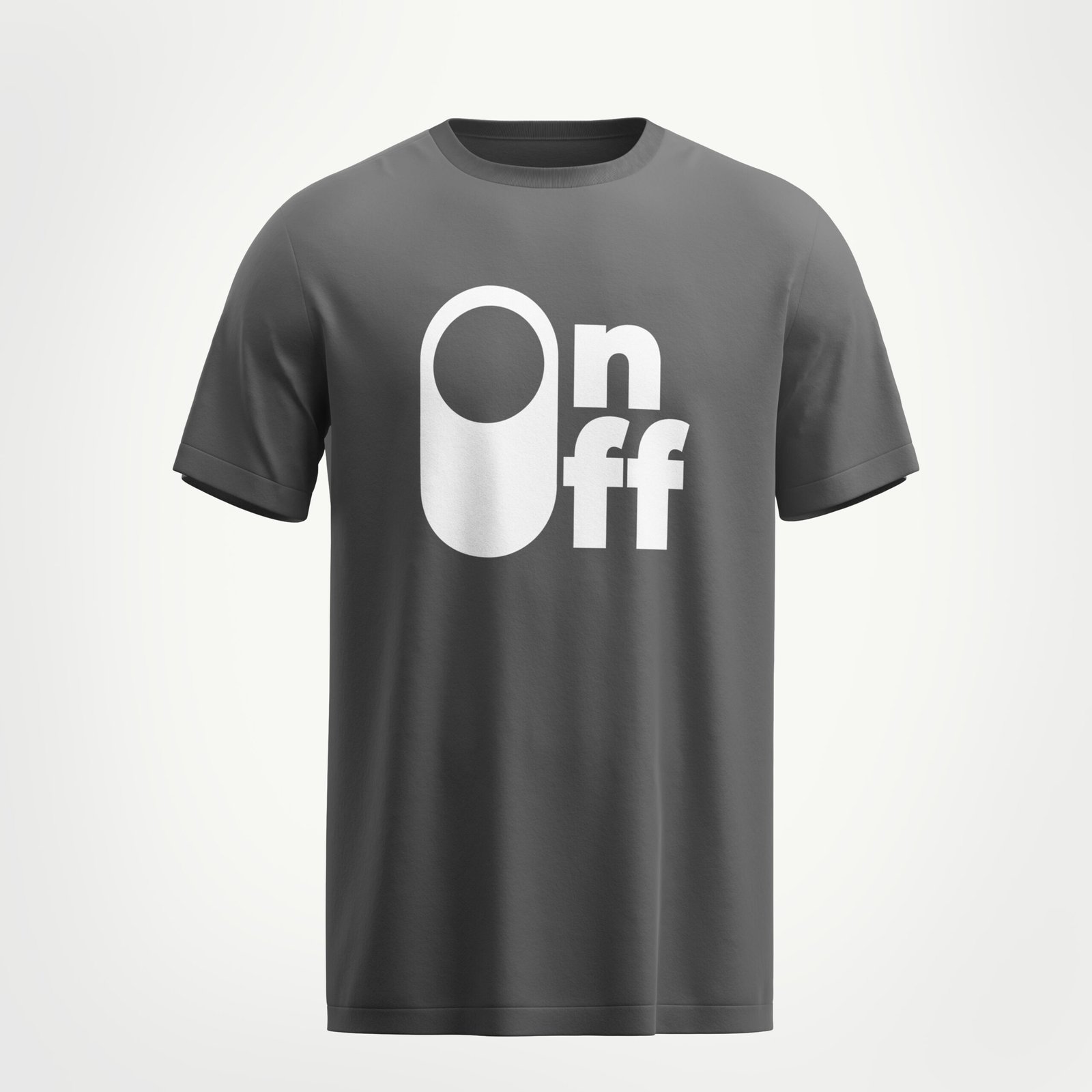 Rungzaar On/Off Minimal Tee – Grey