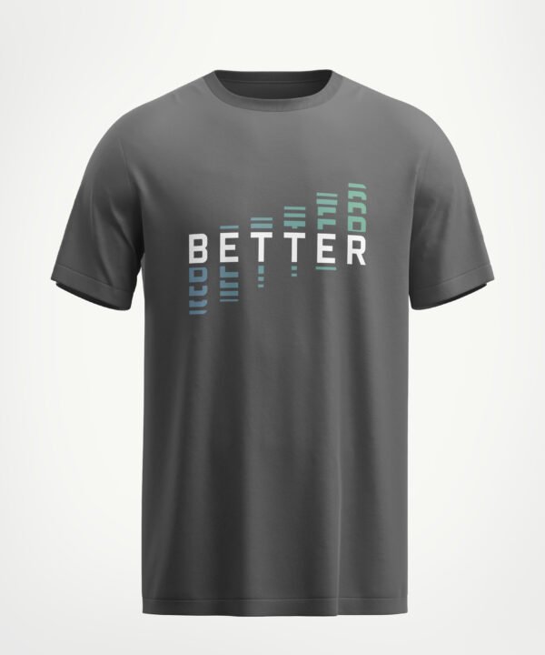 Rungzaar “Better” Typographic Tee – Grey