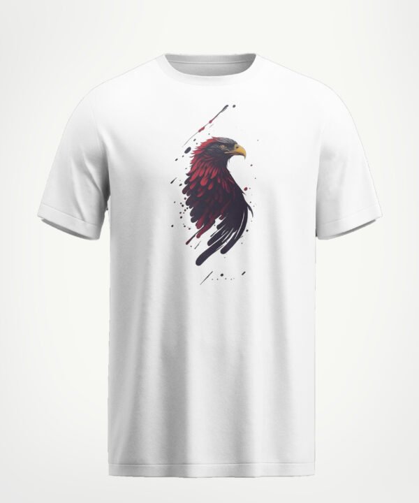Rungzaar Brushstroke Bird Tee – White