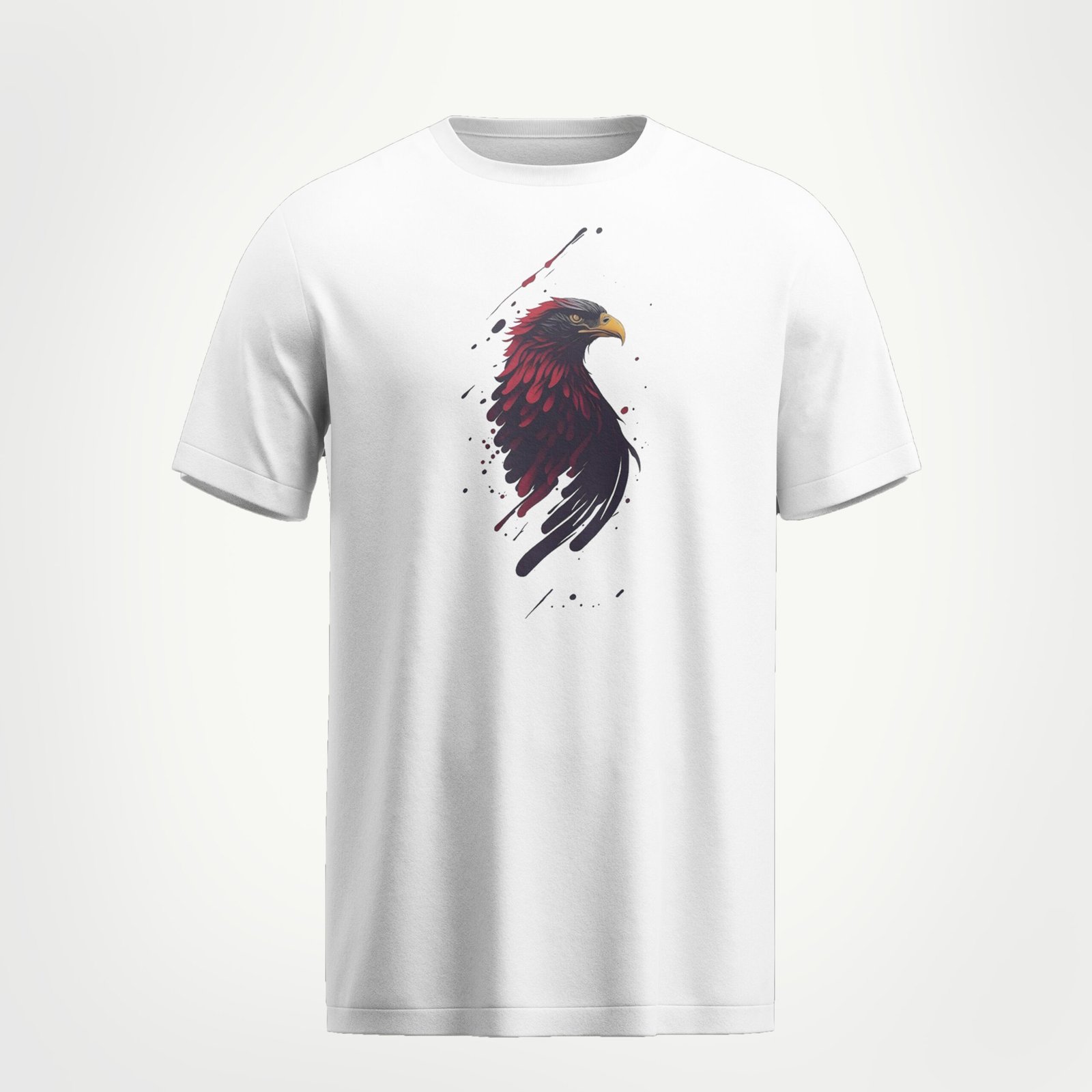 Rungzaar Brushstroke Bird Tee – White
