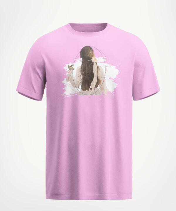 Rungzaar Serene Silhouette Tee – Pink