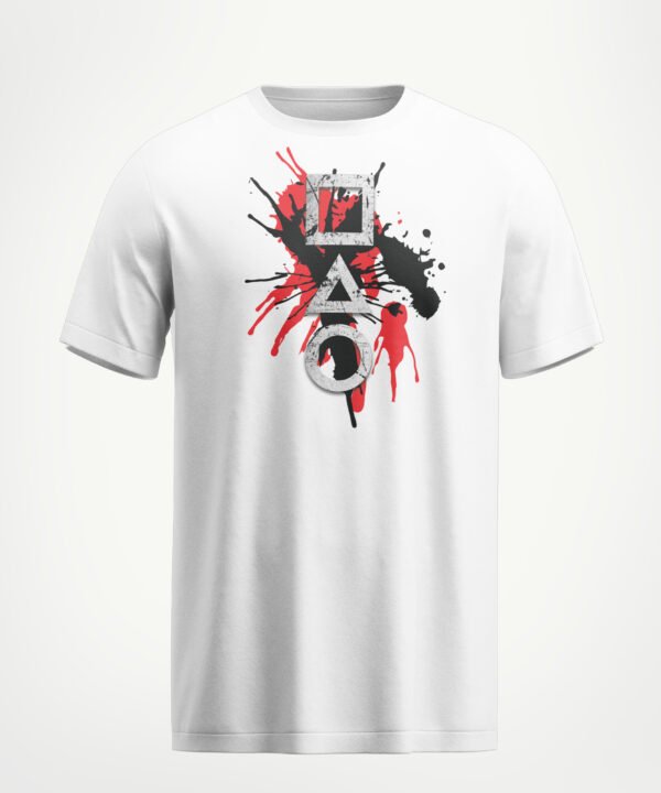 Rungzaar Gamer Splash Tee – White