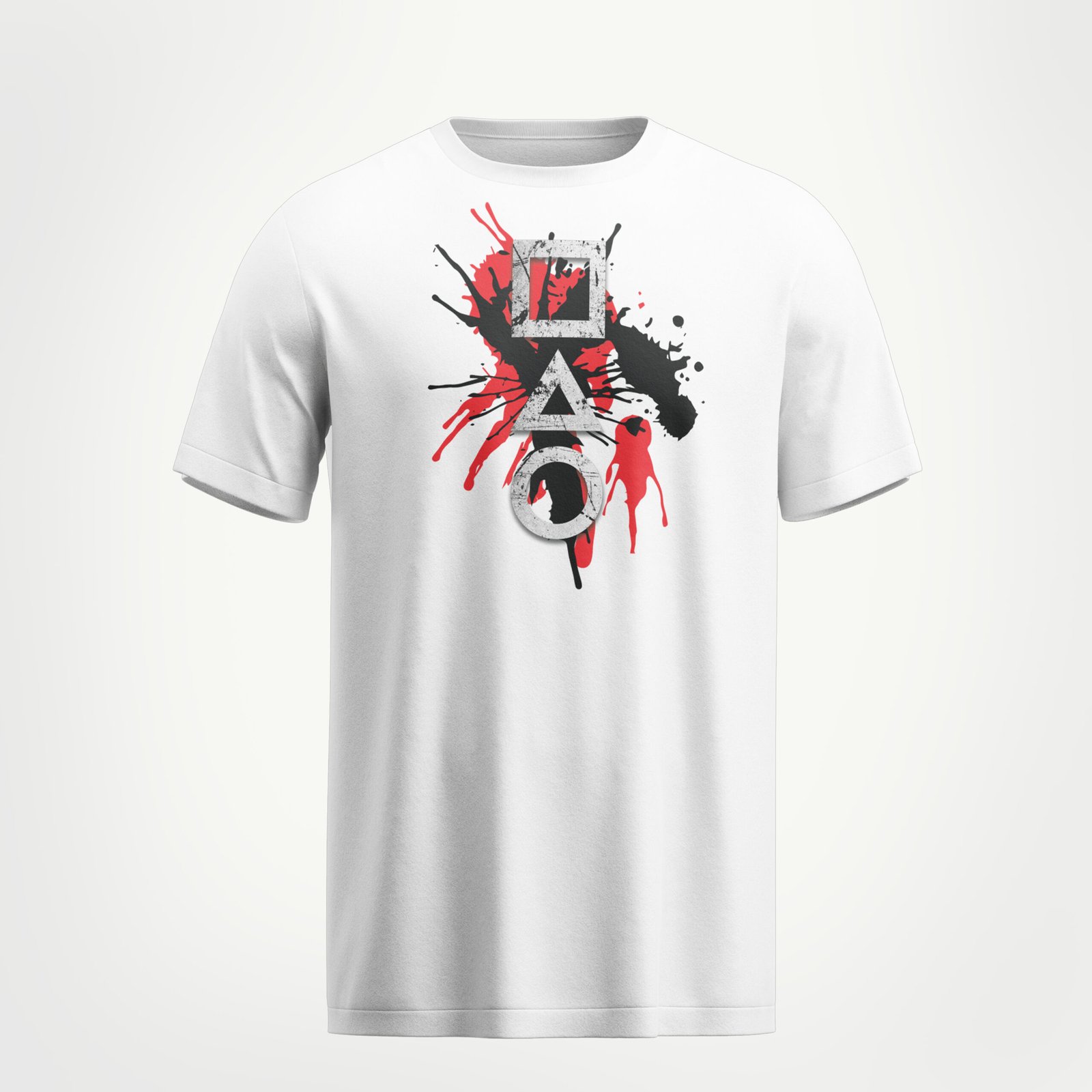 Rungzaar Gamer Splash Tee – White