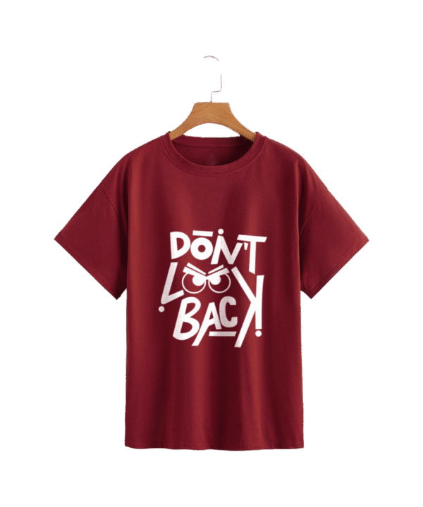 Rungzaar Don’t Look Back Graphic Tee – Maroon