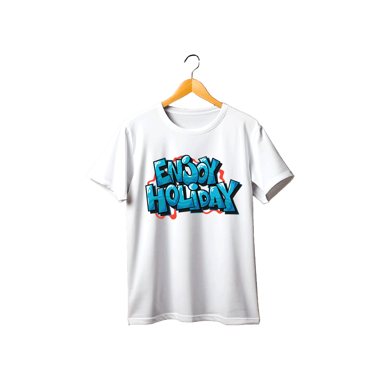 Rungzaar Enjoy Holiday Graphic Tee – White