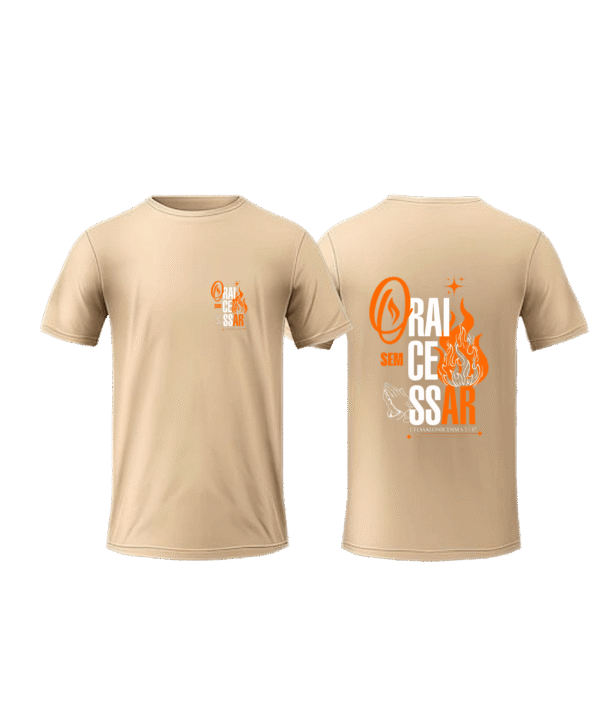 Rungzaar Grace Unceasing Graphic Tee – Beige