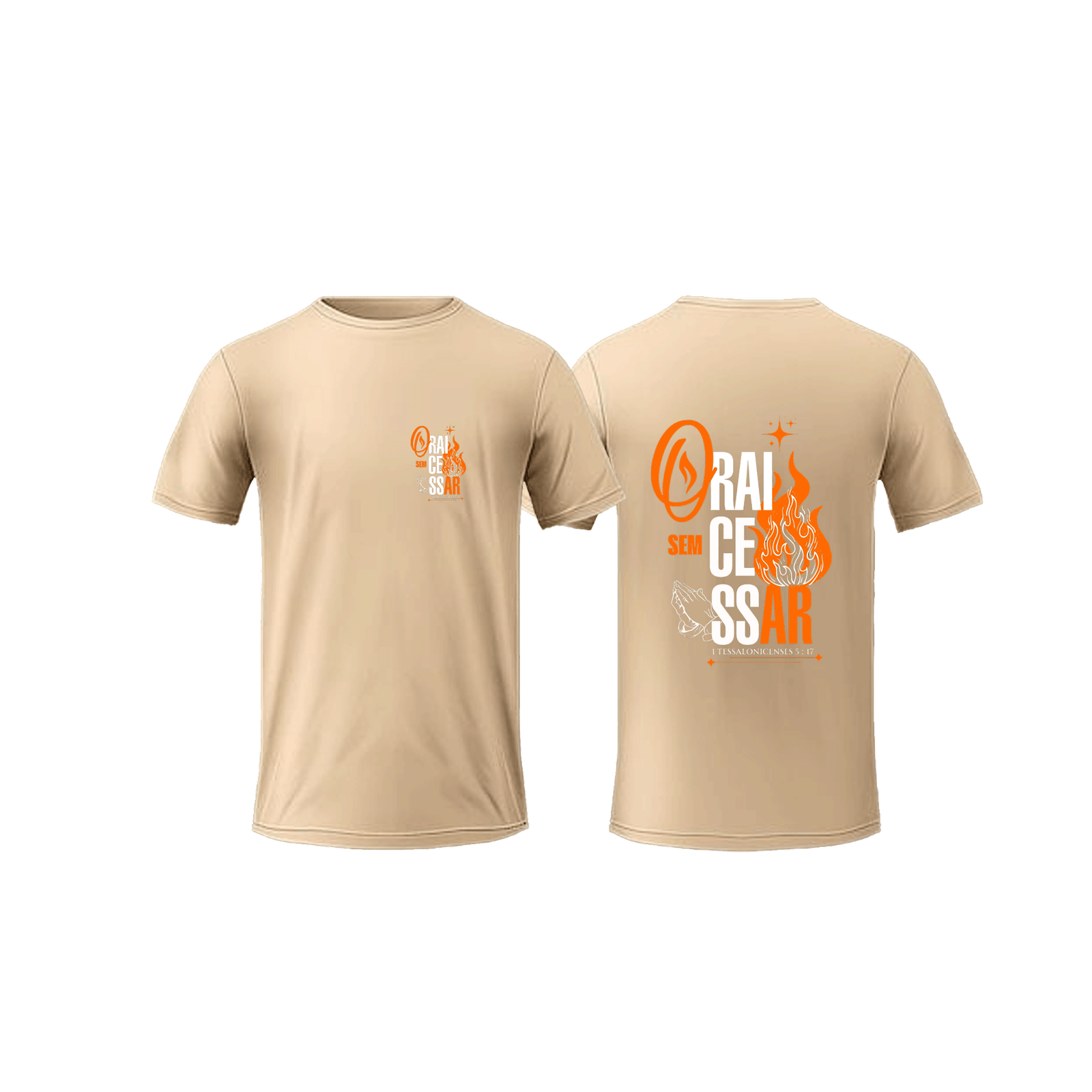 Rungzaar Grace Unceasing Graphic Tee – Beige