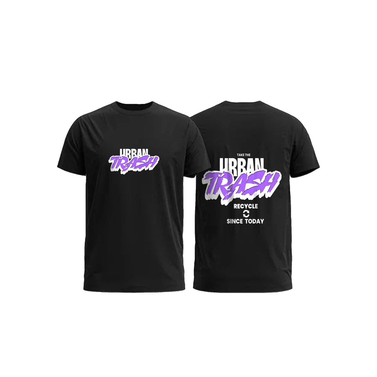 Rungzaar Urban Trash Graphic Tee – Black